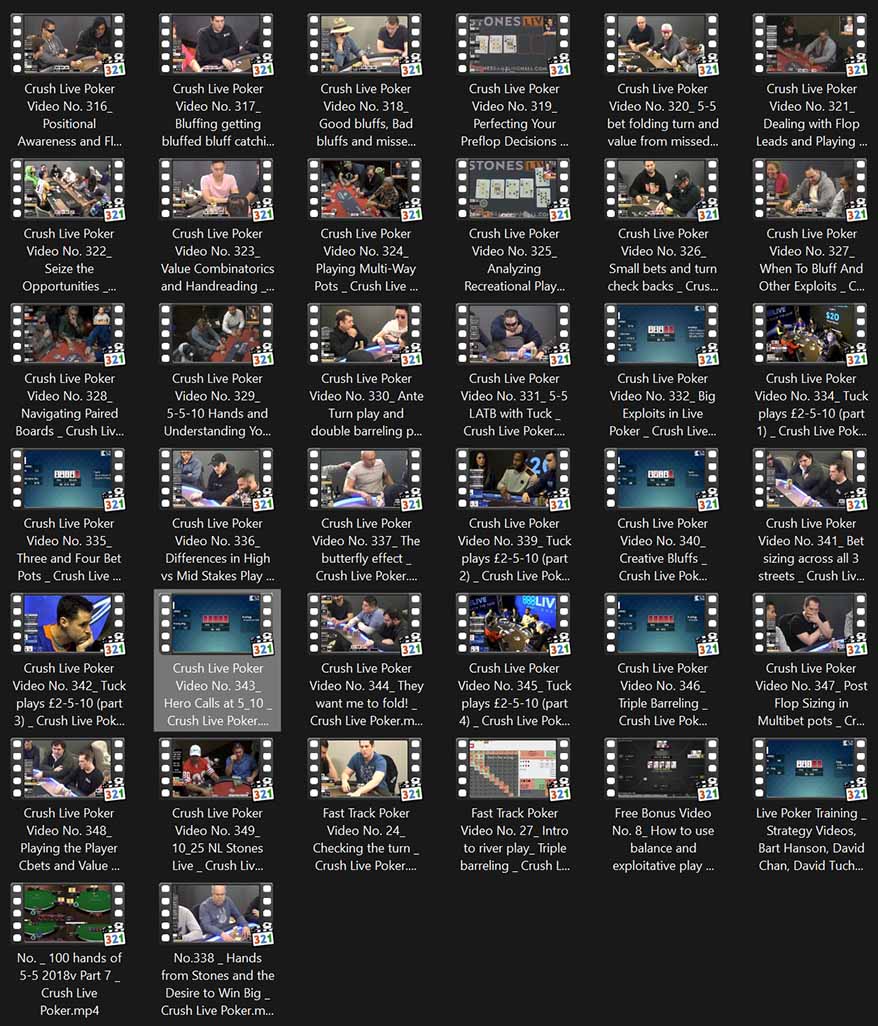 Crush Live Poker Videos Proof