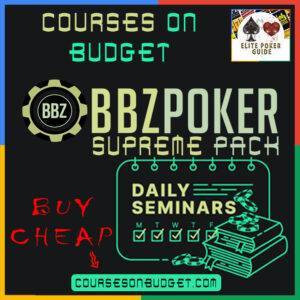 BBZPoker Daily Seminars 2024 Supreme Pack