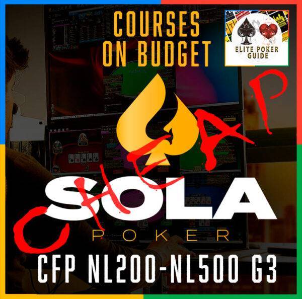 Sola Poker Coaching for Profit NL200-NL500 Grupo 3