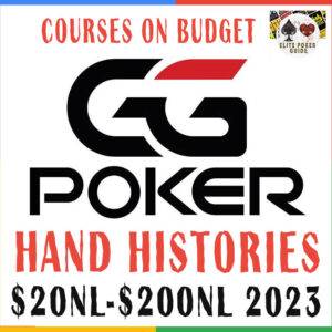GGPoker Hand Histories Cash $20NL-$200NL