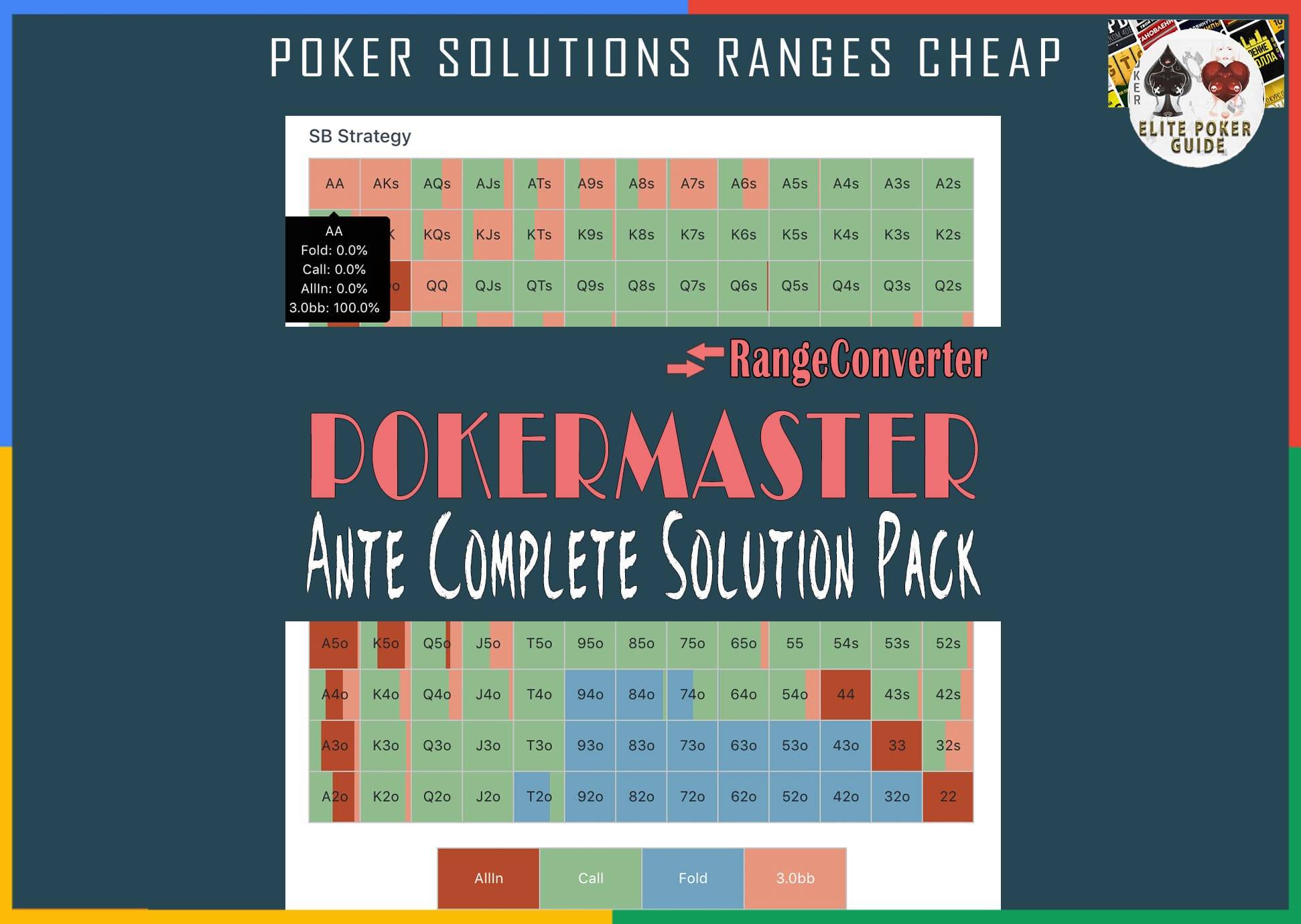 Rangeconverter POKERMASTER ANTE COMPLETE SOLUTION Cheap