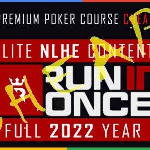 Run It Once Elite NLHE Poker Training 2022