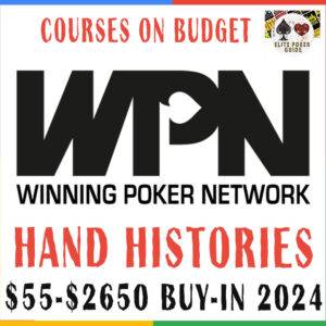 WPN MTT Hand Histories $55-$2650 buy-in 2024