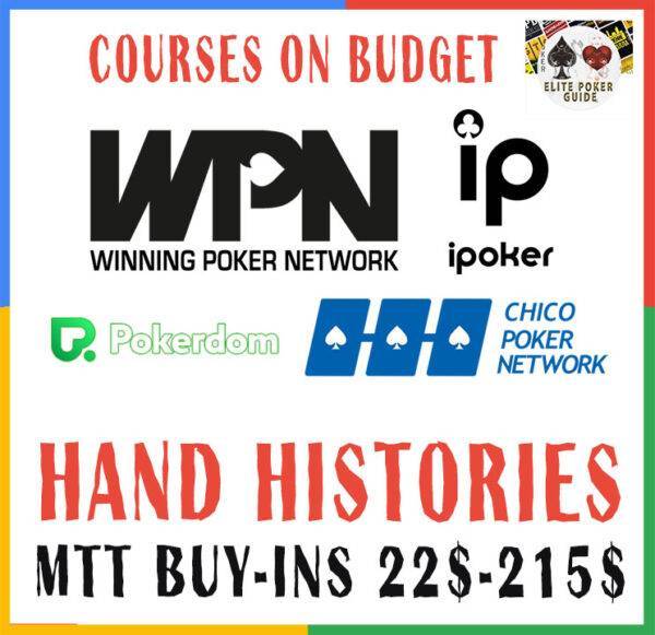 WPN, PokerDom, IP, Chico MTT Hand Histories