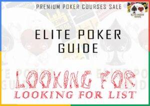 Read more about the article LOOKING for Poker Courses