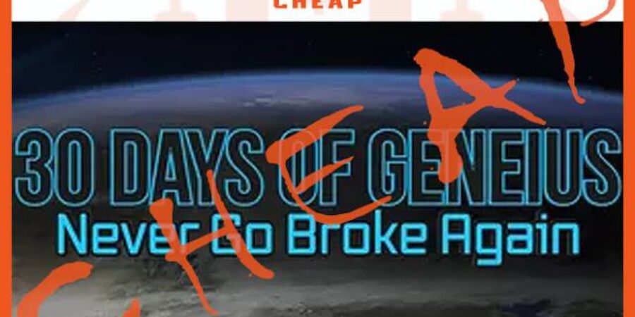 Billy Gene – 30 Days of Geneius – Never Go Broke Again (2021) index review 2026 on Courses On Budget