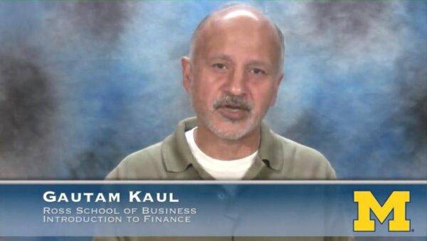 Gautam Kaul, University of Michigan - Introduction to Finance Cheap