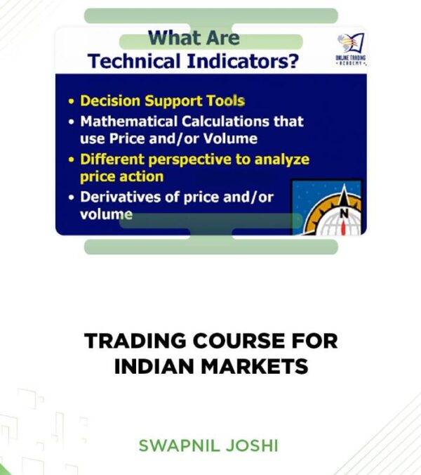 Swapnil Joshi - Trading Course For Indian Markets Cheap