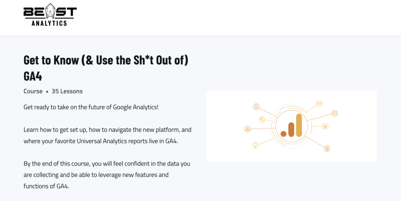 Beast Analytics - Get to Know (& Use the Sh+t Out of) GA4 Cheap