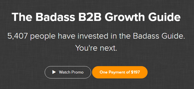 Josh Braun - The Badass B2B Growth Guide Cheap