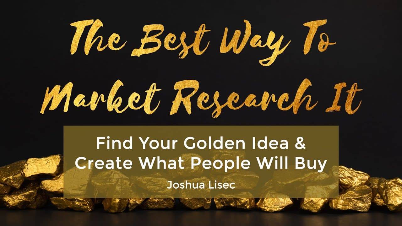 Joshua Lisec - The Best Way To Market Research It Cheap