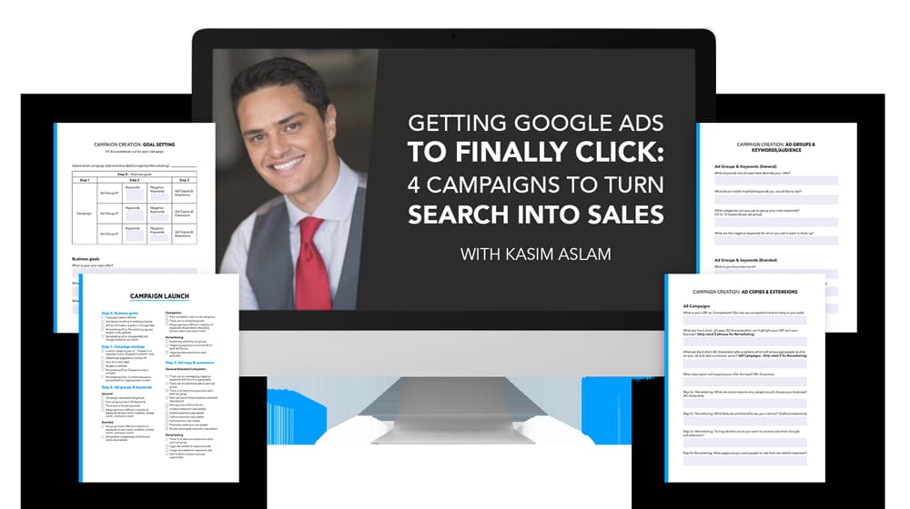 Kasim Aslam - DigitalMarketer - Google Ads Mastery Workshop Cheap