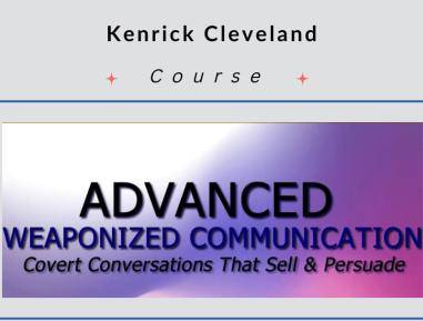 Kenrick Cleveland - Advanced Weaponized Communication Cheap