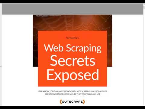 MAKE MONEY WITH WEB SCRAPING - Web Scraping Secrets Exposed Cheap