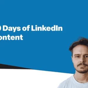 Matt Barker - 30 Days of LinkedIn Content Cheap