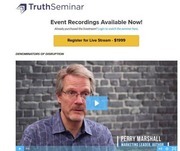 Perry Marshall - Truth Seminar Cheap