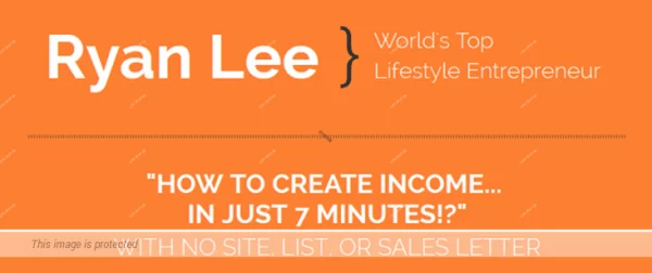 Ryan Lee - 7 Minute Income Cheap