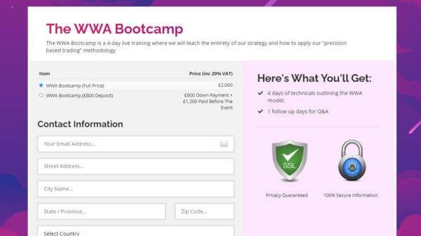 WWA Trading - The WWA Bootcamp Cheap