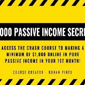 $1,000 Passive Income Crash Course Cheap