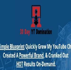 30 Day YouTube Domination - Launching 9 March 2021 Cheap