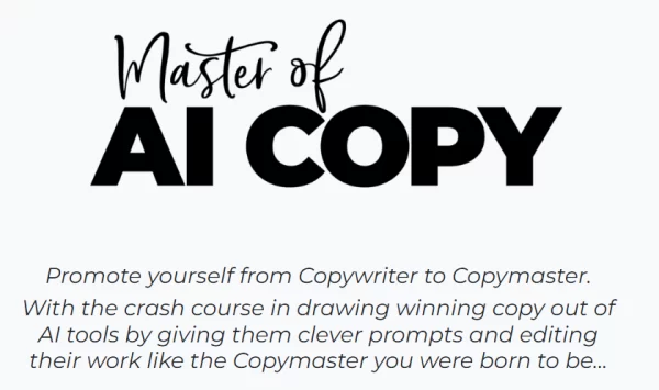 Master of AI Copy - Copy School by Copyhackers Cheap