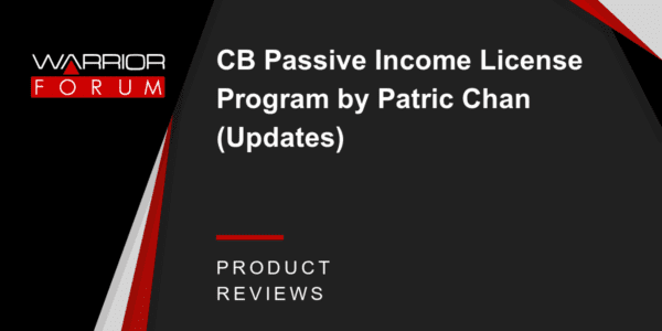 Patrich Chan - CB Passive Income 5.0 Cheap