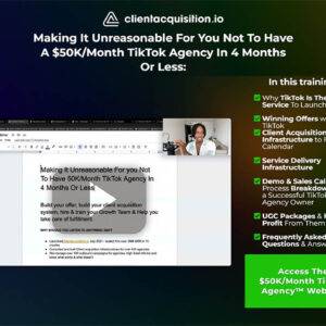 Serge Gatari – $50KMonth TikTok Agency Webinar