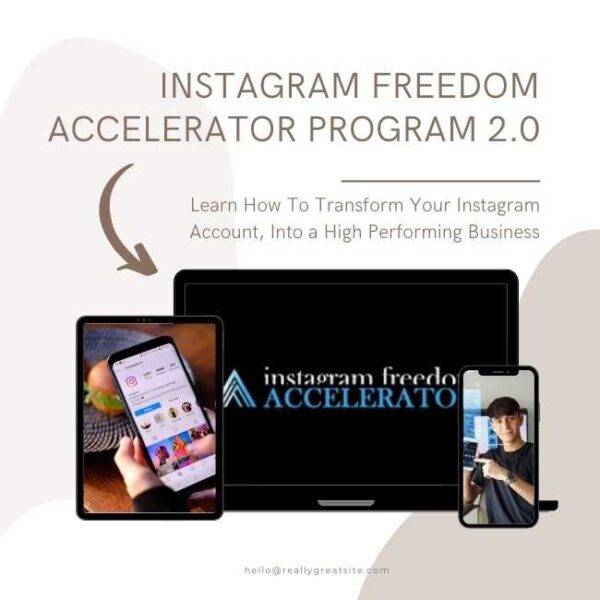 Alex Comerma - Instagram Freedom Accelerator Program 2.0 Cheap