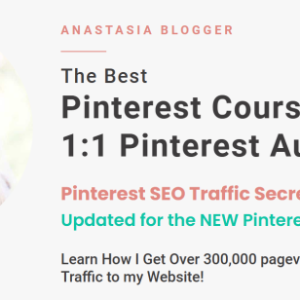 Anastasia Blogger - Pinterest SEO Traffic Secrets Course Cheap