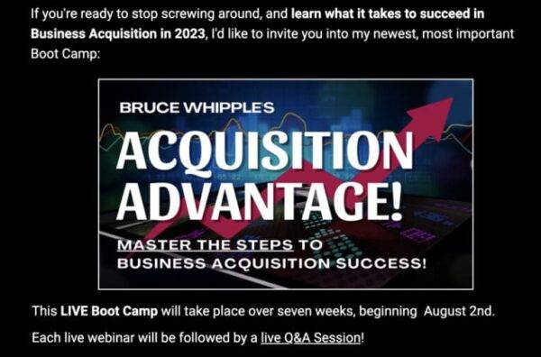 Bruce Whipple - Acquisition Advantage Cheap