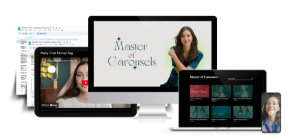 Master of Carousels + Canva Templates Cheap