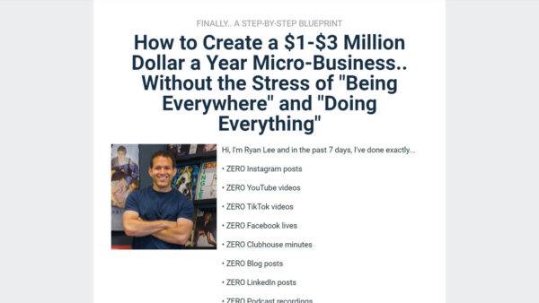 Ryan Lee - Micro-Business Workshop Cheap