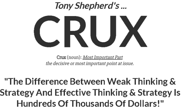 Tony Shepherd - CRUX Blueprint - Get My Brand-New Coaching Blueprint Cheap