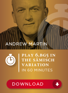 Andrew Martin IM - Play 6.Bg5 in the Saemisch variation in 60 min Cheap