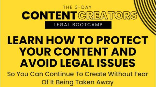 Attorney Peter Nieves - The 3-Day Content Creators Legal Bootcamp Cheap