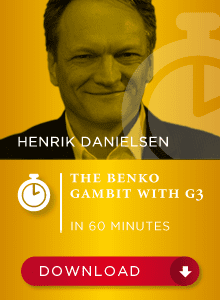 Henrik Danielsen - The Benko Gambit with g3 SDVL in 60 min Cheap