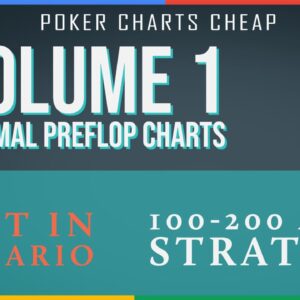 SIX PLUS HOLDEM STARTING HAND CHARTS VOL. 1 (FIRST-IN) Cheap