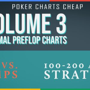 SIX PLUS HOLDEM STARTING HAND CHARTS VOL. 3 Cheap