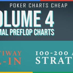 SIX PLUS HOLDEM STARTING HAND CHARTS VOL. 4 Cheap