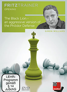 Simon Williams GM - The Black Lion - an aggressive version of the Philidor Defense Cheap