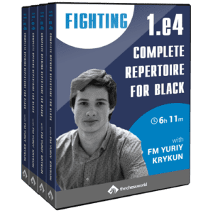 Yuriy Krykun FM - Fighting 1.e4 Complete Repertoire for Black Cheap