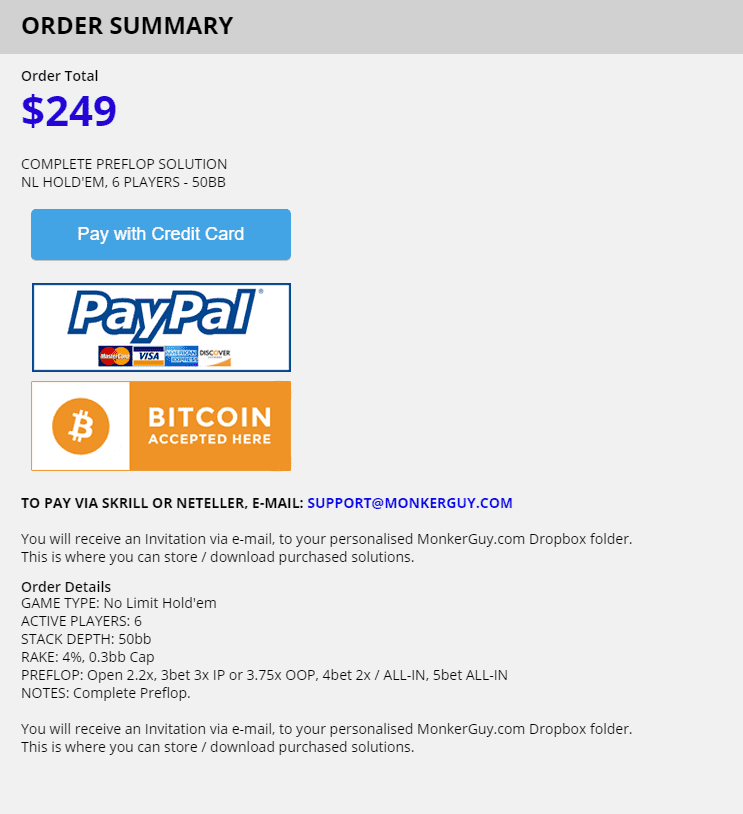MONKERGUY NLHE Cash Game 6 Players - 50bb Proof