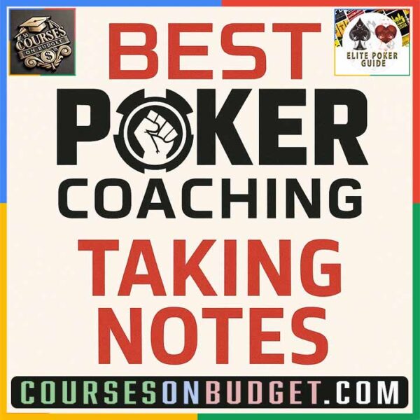 BEST POKER COACHING TAKING NOTES