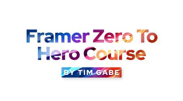 Tim Gabe - Framer Zero to Hero Cheap