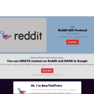 BowTiedTetra - Reddit SEO Protocol - Rank Reddit Cheap