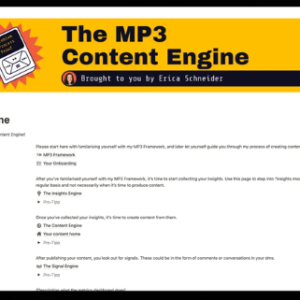 Erica Schneider - The MP3 Content Engine Cheap