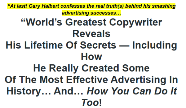 Gary Halbert – Last Seminar Cheap