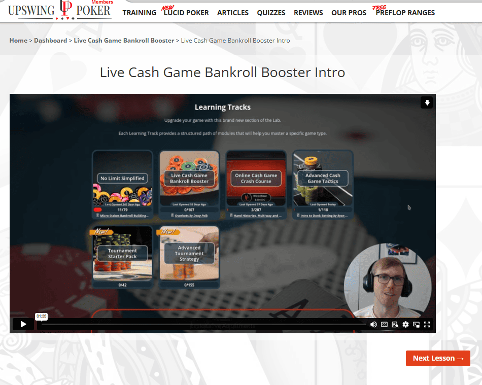 Upswing Poker Lab Live Cash Game PROOF 2