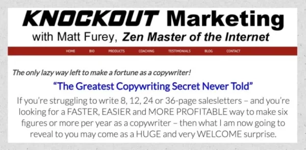 Matt Furey - The Original Matt Furey Email Copywriting Seminar Cheap