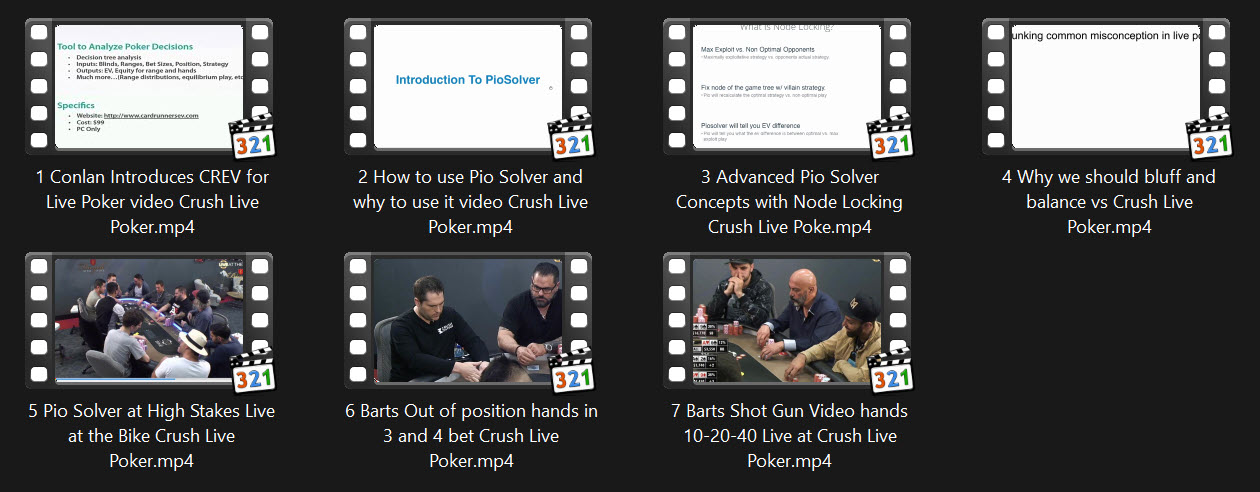 Crush Live Poker Top Section Poker Videos Proof
